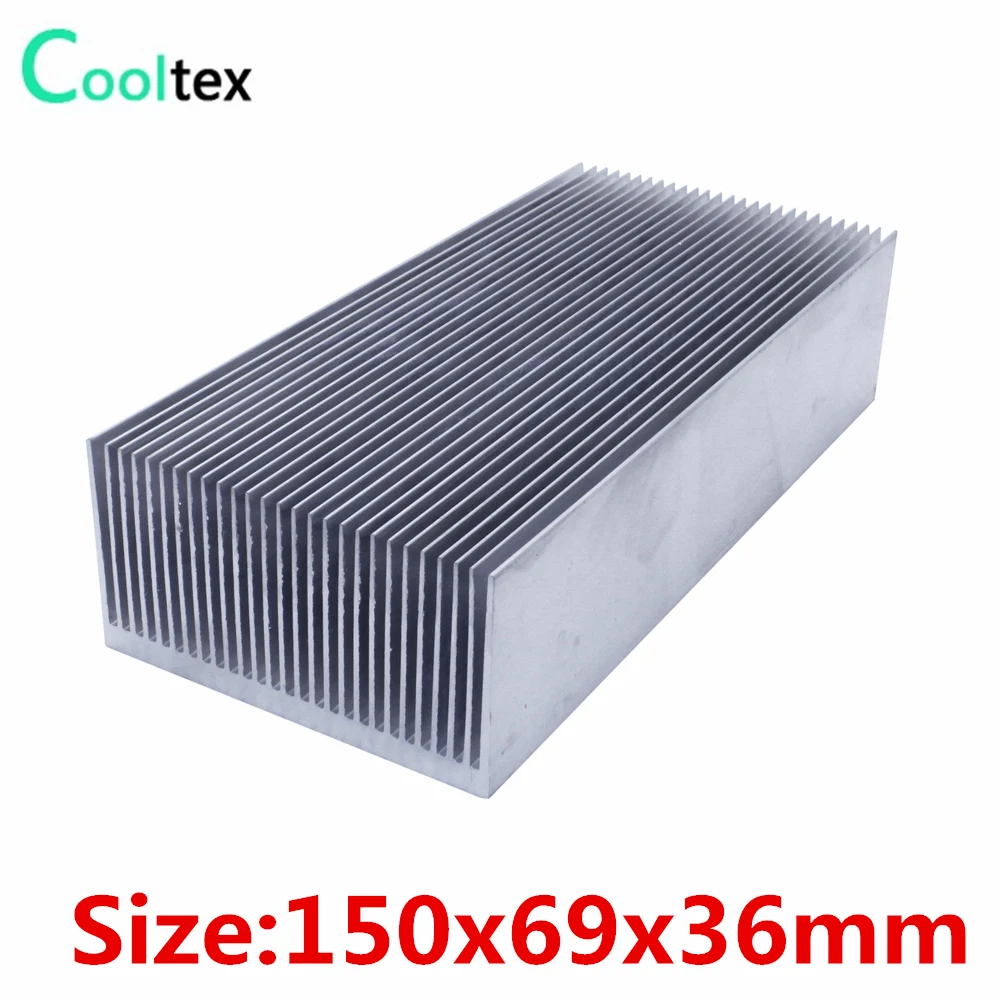 Large Aluminium Radiator Heatsink Heat Difuse Sink Cooling Fin 150x69x36mm 