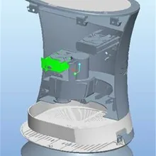 Пластиковая тачка containe пластиковая урна для мусора mockup