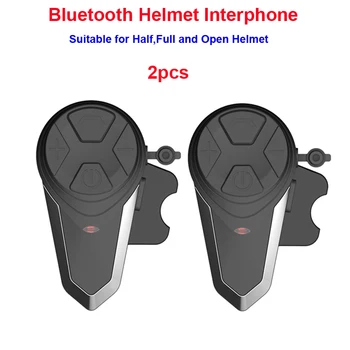 

2pcs Motorcycle Moto Wireless Bluetooth Helmet Intercom Interphone Comunication Headset with FM function BT-S3 Helmet Intercom