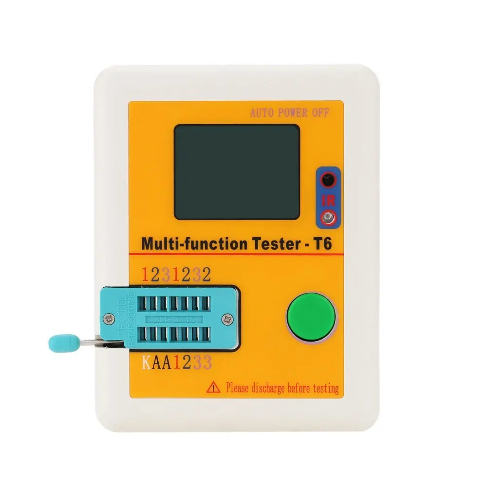 

Hot Sale LCR-T6 Multi-functional Transistor Tester LCD Backlight ransistor Detector MOSFET NPN PNP Triac MOS Detector