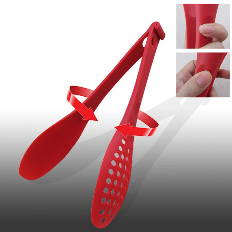 

3In1 Detachable Food Tongs Nylon Filter Tongs Kitchen Utensils Bread Clip Multifunctional Server Cooking Baking Tools Rice Scoop