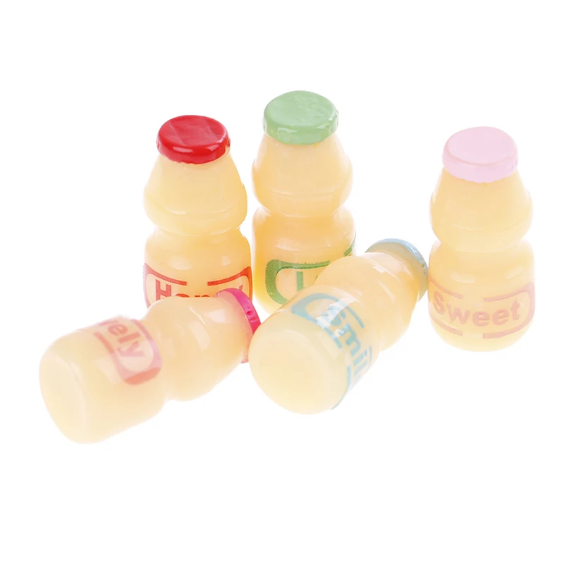 5Pcs/lot 1/6 Doll Wine Water Yakult Milk Drink Bottle Food for Barbie Blyth OB Pretend Play Kitchen Toy Dollhouse Miniature