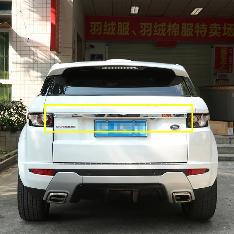 

For Land rover Range Rover Evoque 2012-2017 ABS Chrome Rear Trunk Lid Trim Car-Styling