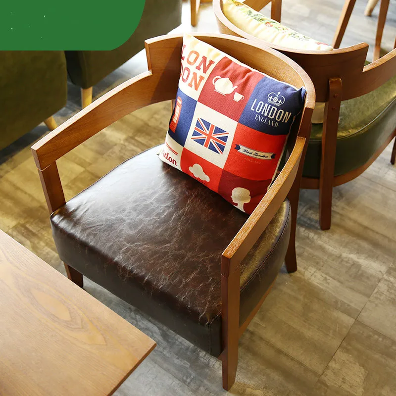 Us 33 0 Louis Fashion Cafe Chairs Cafe Tables Northern Europe Style Chairs Western Restaurant Solid Wood Chairs In Cafe Chairs From Furniture On