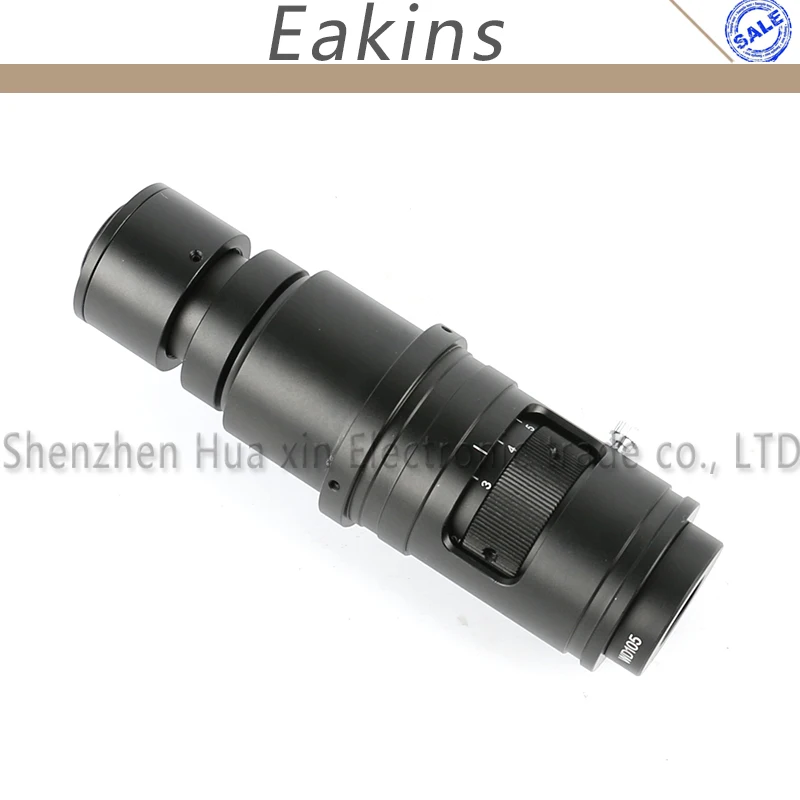 16X 160X Adjustable Magnification 25mm Zoom C-mount Lens 0.7X~5X For Industry Video Microscope Came