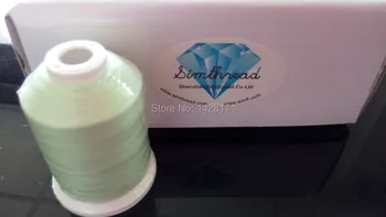 

Simthread Brand hot selling 5 pcs 1000m nylon glow in the dark thread embroidery thread +10pcs A bobbin with free shipping.