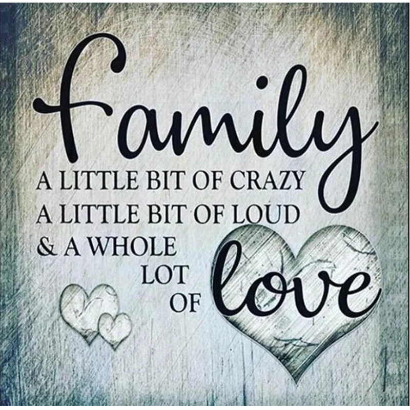 

Full Square/Round Drill 5D DIY Diamond Painting "Family love lette" 3D Embroidery Cross Stitch Mosaic Rhinestone Home Decor Gift
