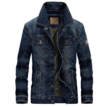 

2018 New Spring & Autumn Denim Jacket Men Turn-Down Collar Fashion Slim Outerwear Jaquetas Masculino Jeans Jacket Plus size 4XL