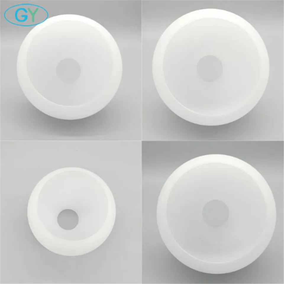 white glass globe lampshade