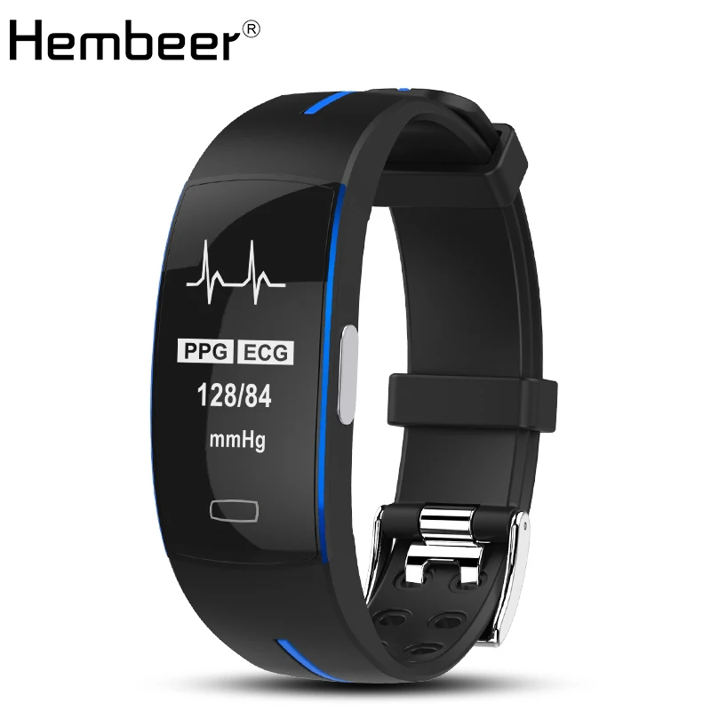 

Hembeer P3 Smart Band ECG Monitor Blood Pressure Watch Real-time Heart Rate Sport Fitness Tracker Smart Bracelet for IOS Android