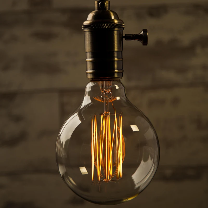 KARWEN 에디슨 전구 lampada 레트로 백열등 40w 앰플 골동품 빈티지 램프 E27 220V 장식 필라멘트 전구 펜던트 조명