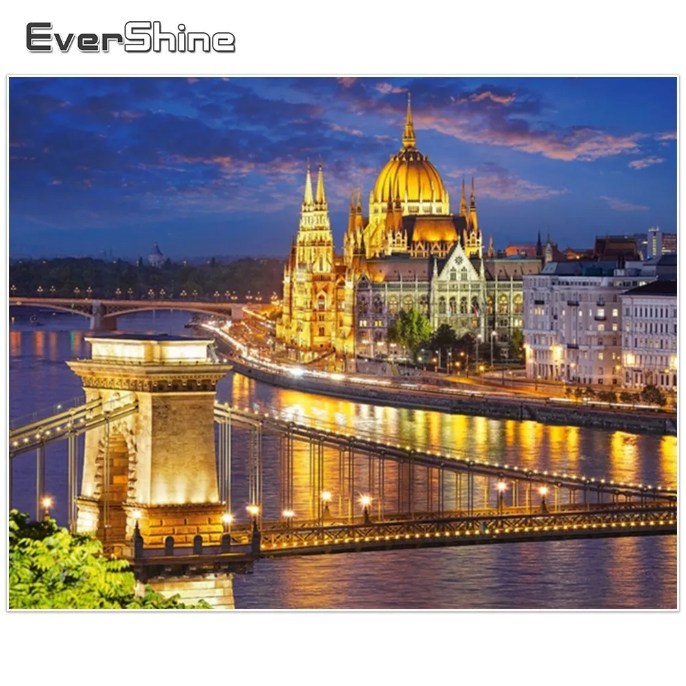 EverShine полный квадратный алмаз вышивка пейзаж алмазов картина вышивки крестом
