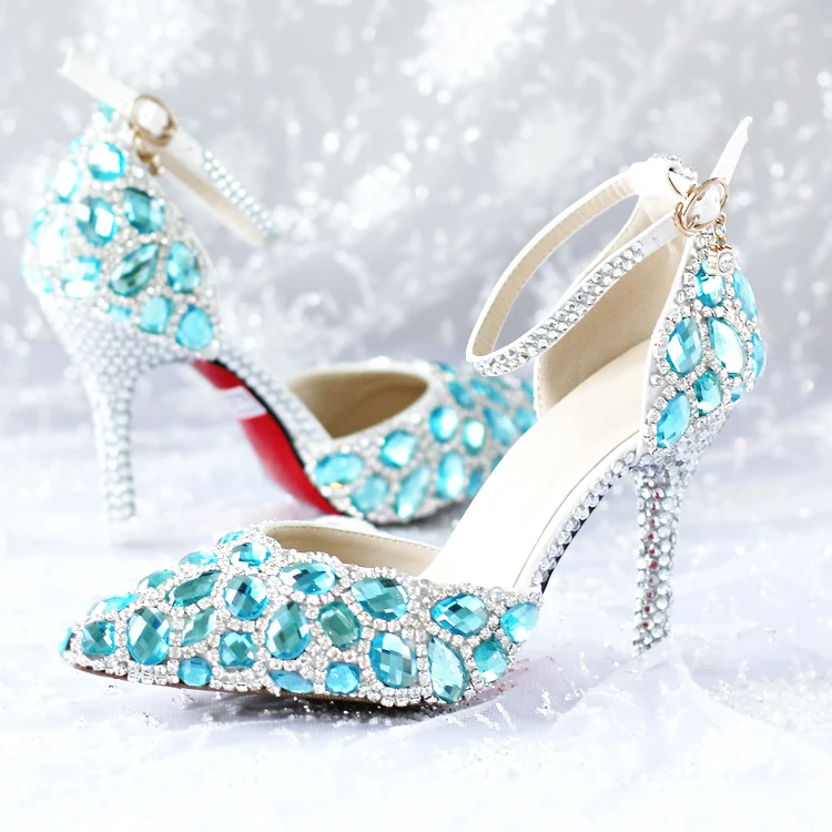 heels with diamonds
