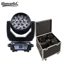 Zoom 19x15w светильник с движущейся головкой имеет f светильник 4в1 для сцены, дискотеки, dj, ktv