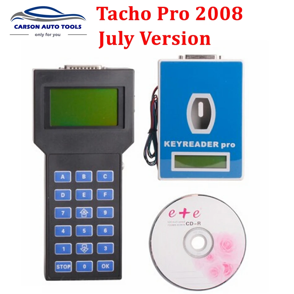 Горячая продажа Tacho Pro 2008 July PLUS Универсальный Dash программист разблокировка Tacho Pro Универсальный одометр программатор Tacho pro 07/2008