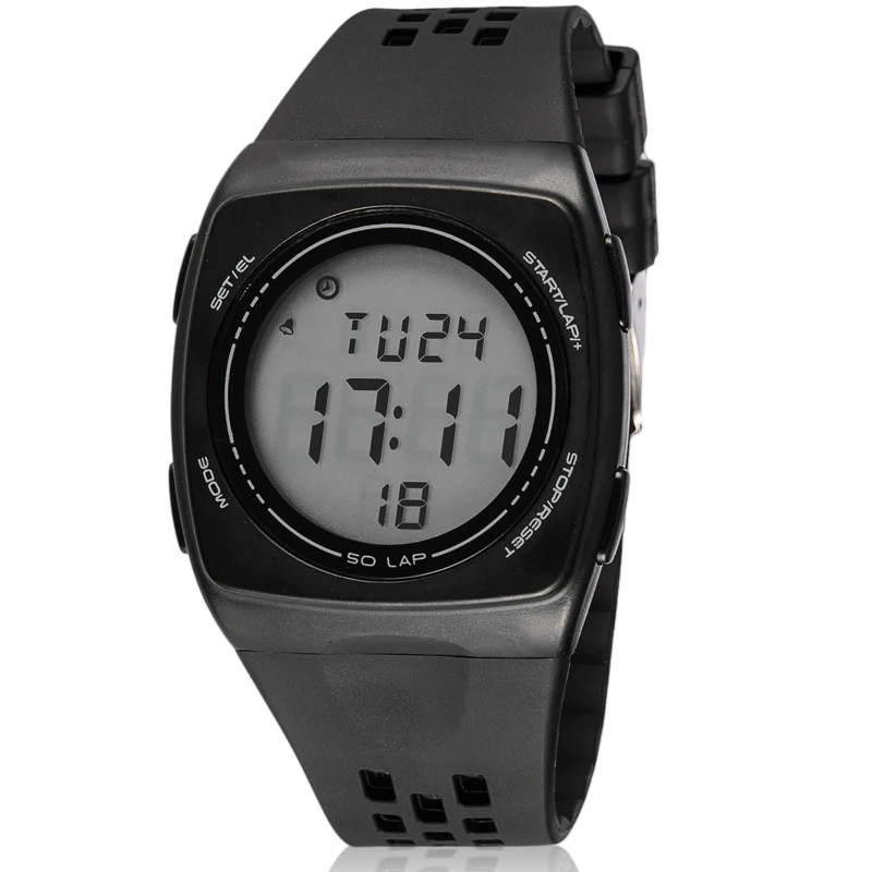 

SYNOKE Digital Watch Mens Waterproof Sport Watch Chronograph Silicone Gift Fashion Men Watches Ultra-thin Machine Core Watches