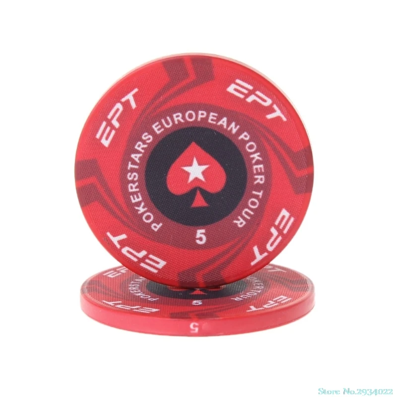 Новые 2 шт. 4 см EPT керамические покерные фишки европейские Pokers Тур Texas Hold'em монеты казино Прямая поставка