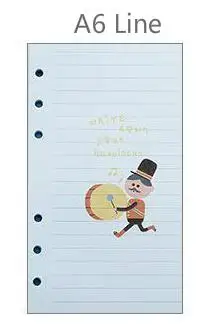 Креативная иллюстрация, наполнитель бумаги для Dokibook, спиральный планировщик, А5, личный дневник, записная книжка, заправка, офисные школьные принадлежности - Цвет: A6 Line