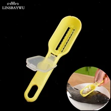 Linsbaywu прочный Пластик рыбы Весы Remover Скребки очиститель Весы R Кухонные принадлежности Пилерс