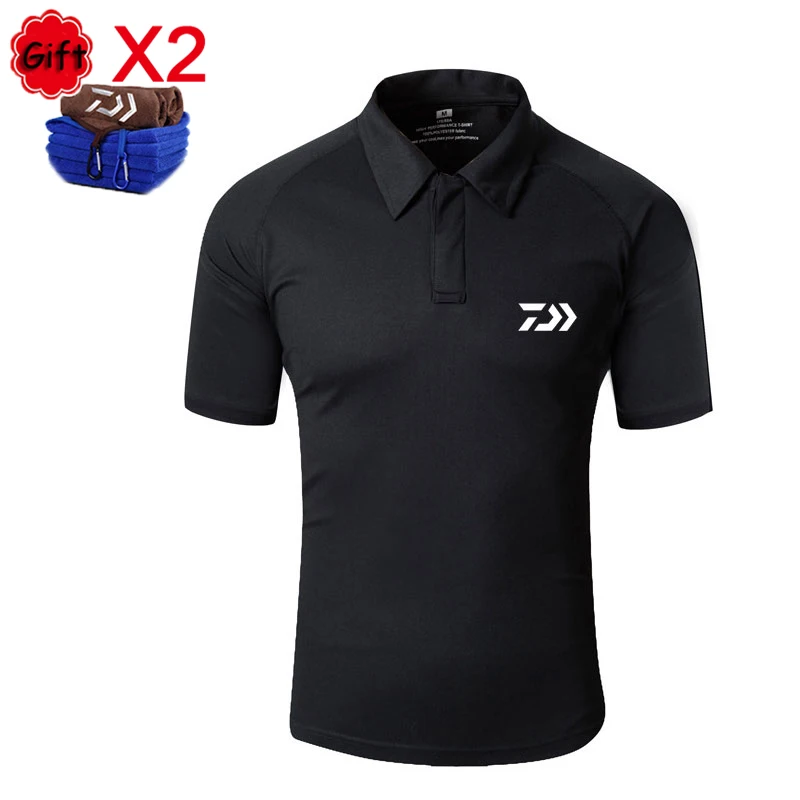 

2018 New Fishing Clothing Short Sleeve Quick-dry Breathable Anti-UV Summer Fishing Clothes T-shirt with Free Fishing Towel