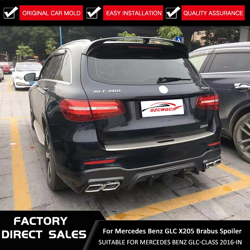 

For Mercedes Benz GLC class GLC300 GLC250 Spoiler 2016-in GLC43 GLC260 Spoiler Hohe Carbon faser Auto Hinten Brabus