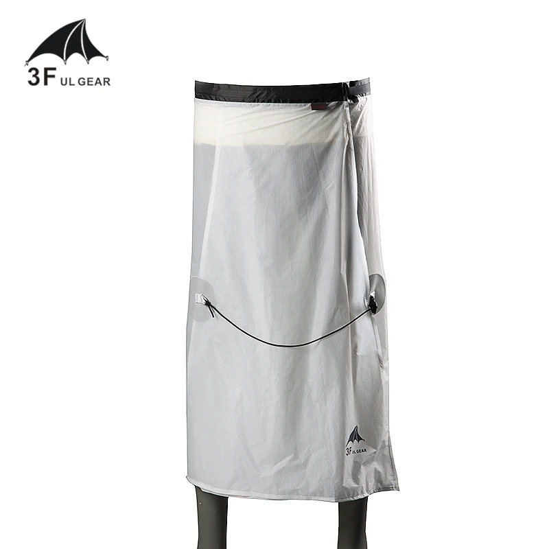 3F UL GEAR 15D нейлоновое силиконовое покрытие для кемпинга, походов, дождевых штанов, легкая водонепроницаемая юбка от дождя