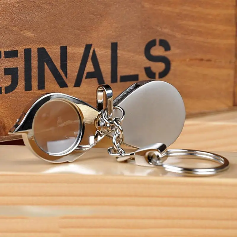 

Mini Pocket 10X Microscope Magnifier Loupe Jewelry Key Ring Folding Magnifier