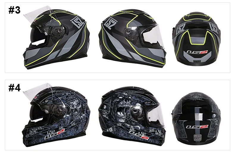 LS2 ff328 Полнолицевой мотоциклетный шлем rcycle для мужчин и женщин с солнцезащитными линзами гоночный мото rbike шлем DOT Approved LS2 moto Capacete