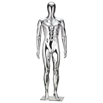 

Fashion Style Men Full Body Silver Mannequin Male Mokins Factory Direct Sell