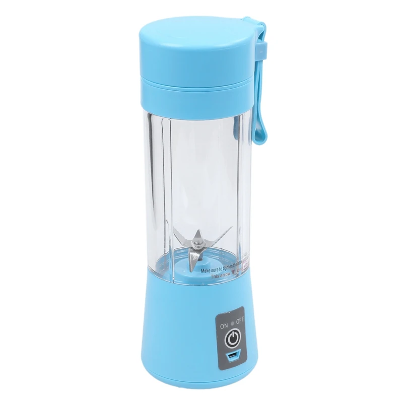 USB Juicer Cup Mobile Juice Mixer Household Fruit - Six Blades 400ml Blending Machine with Charger Cable | Бытовая техника