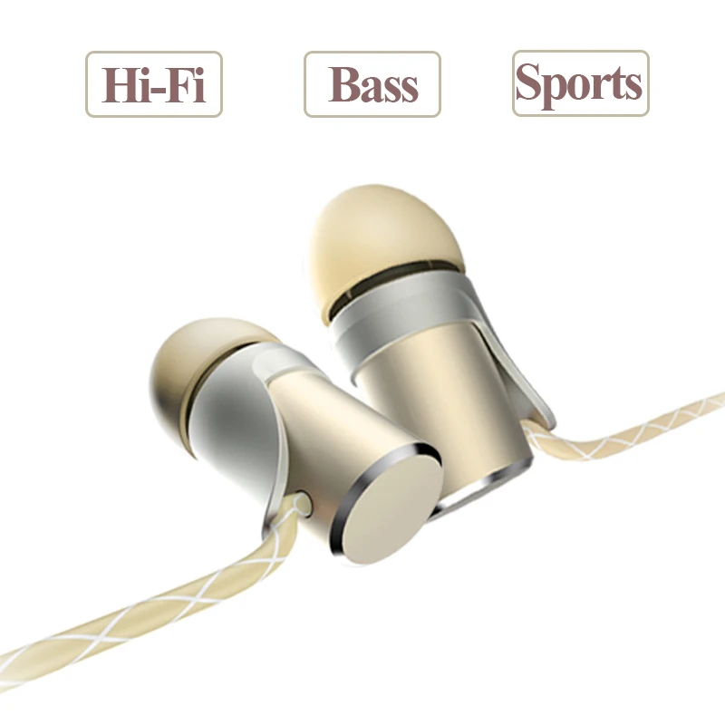 New High Quality Wired Earphone With Mic For Sport Running Portable Audio Headset Earbuds For Iphone 4 5 6 Samsung Huawei Xiaomi