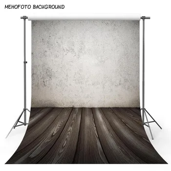 

MEHOFOTO Vintage Abstract Brick Wall Photography Backdrops Wood Floor Children Photo Background Custom for Photo Studio F-3250