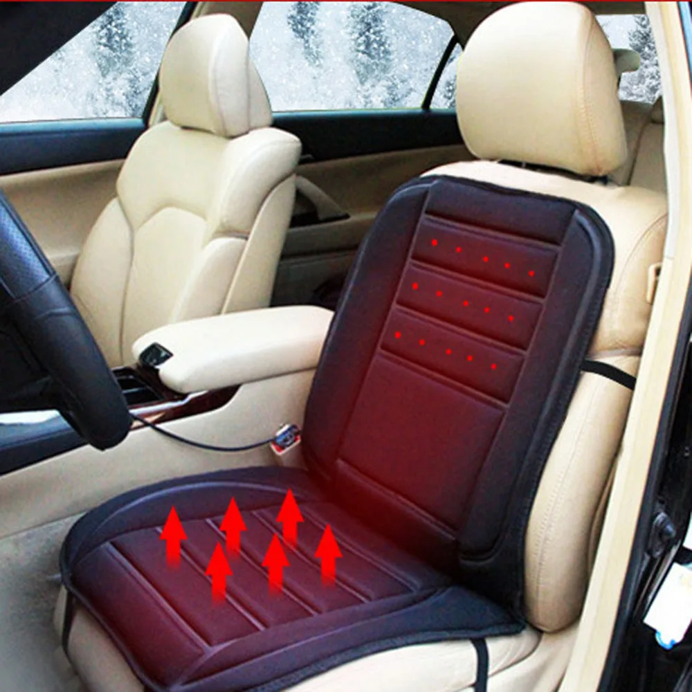 12 В автомобильный нагревательный Чехол для сидения с электрическим подогревом, подушки для авто, подогреваемый коврик для автомобиля, зимняя тепловая подушка для сидения