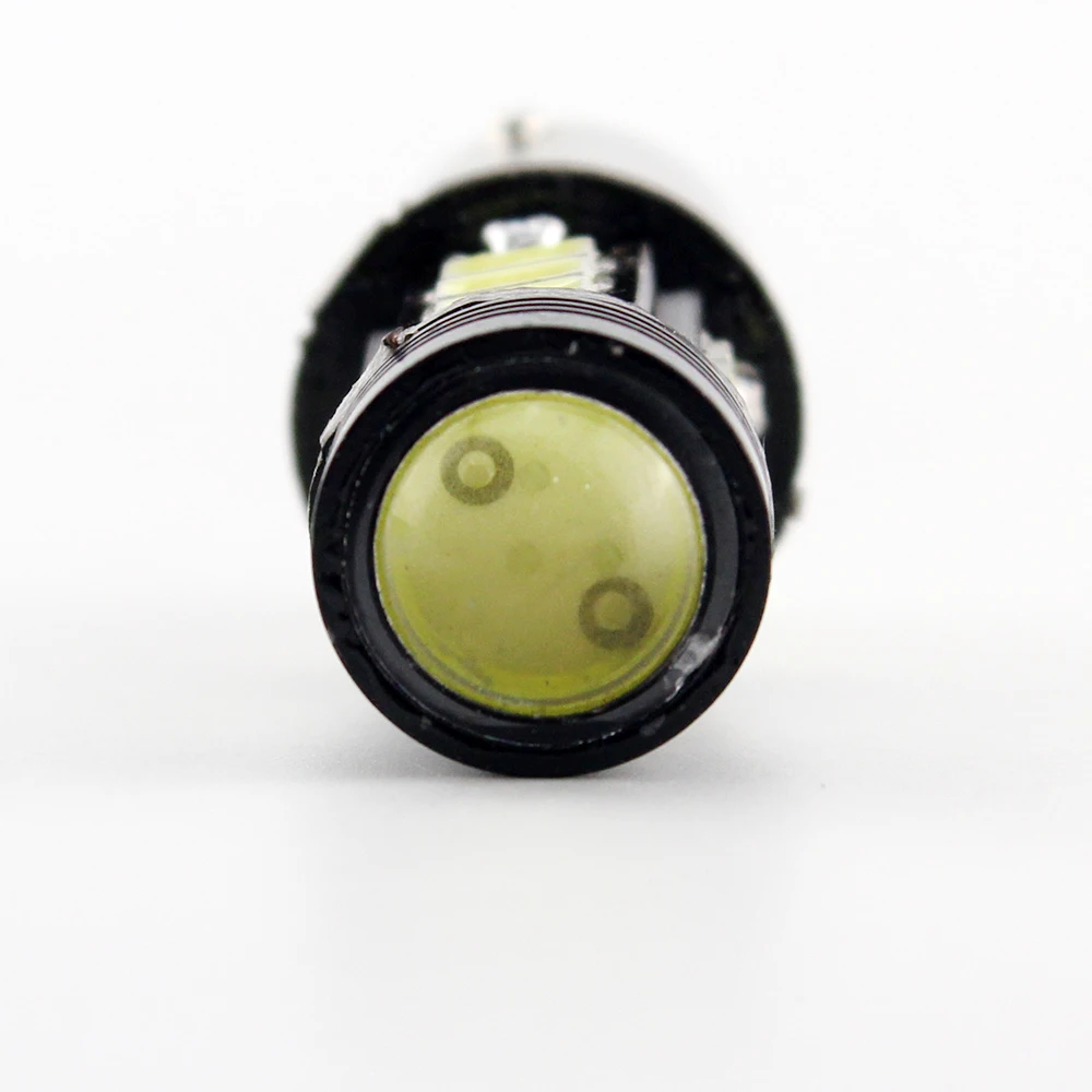 100 шт./лот 12 V 6000 K 5730 12 светодиодов SMD+ 1,5 W светодиодный с объективом T15 1156 BA15S 1157 BAY15D задняя парковка тормозной Фары заднего хода автомобиля-Стайлинг