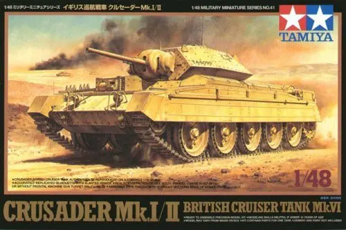 

Tamiya 1/48 32541 Crusader Mk.I/II British Cruiser Tank Plastic Model Kit