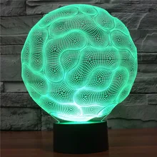 Szvfun 3D Светодиодные ночники мозг иллюзия Лампа 7 цветов Изменение выключатель USB LED Light дома деко Детские спальные Lampara для подарка