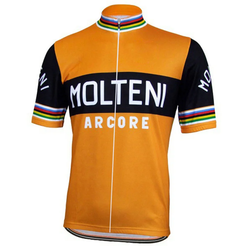 Ретро MOLTENI Велоспорт Джерси дышащий Топ велосипедная одежда велосипед/MTB Ropa Ciclismo