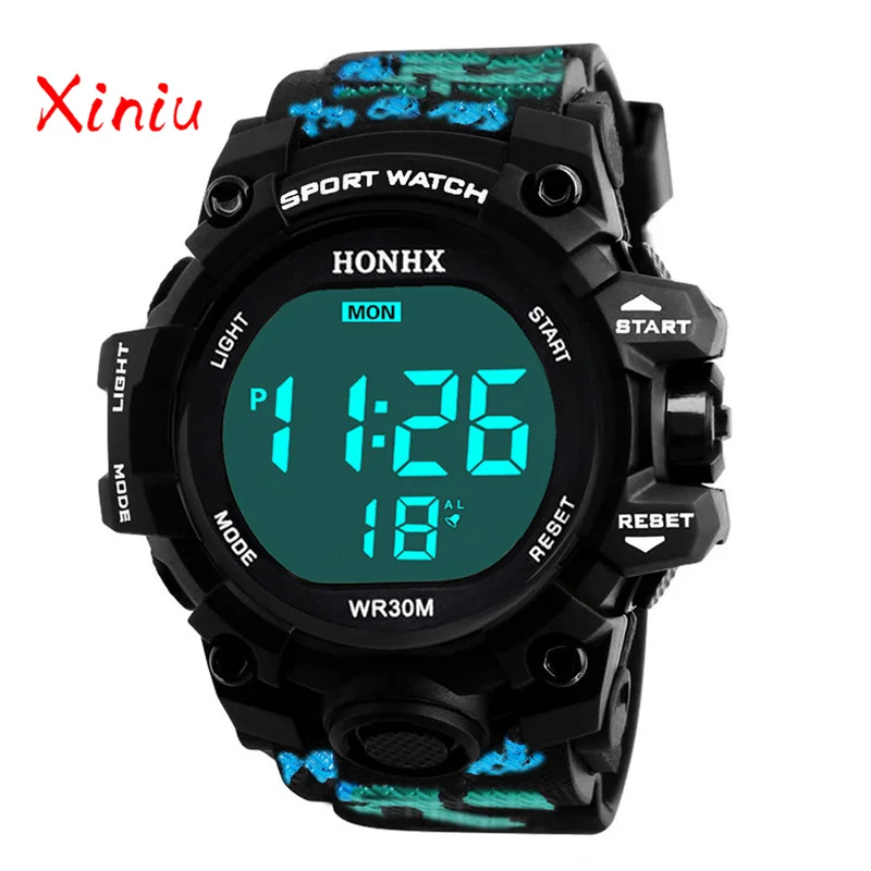 

Watches For Man 2018 Flower Waterproof Silicone Men Watch Led Digital Watch Sport Clock Relojes Para Hombre Relogio Masculino