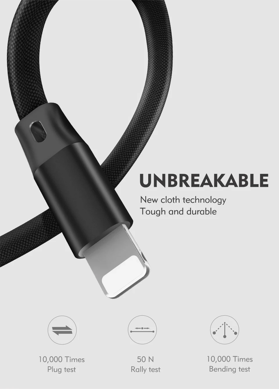 NOHON USB Charging Cable 8 Pin For iPhone X XS MAX XR 8 7 6 6S 5 5S Plus IOS 9 10 11 2.1A Lighting Short Charger Data Sync Cable (5)