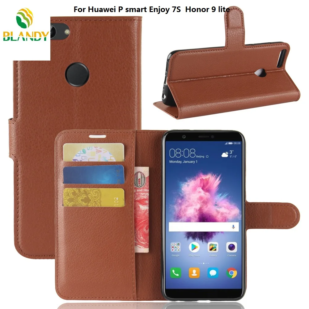 10 шт./лот для Huawei P smart enjoy 7 S личи кошелек кожаный чехол подставка Enjoy 5S honor 9 lite