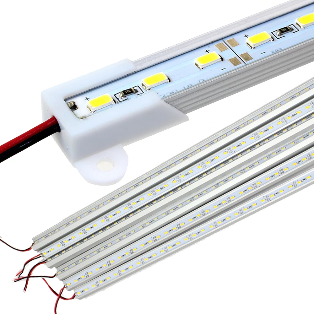 50 шт. 1 м DC 12 В SMD 5630 72 LED Жесткие люки светодиодные полосы света оптовая продажа с