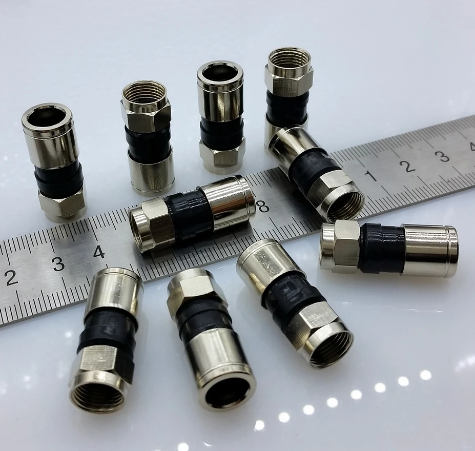 

F Type Male connector for 75-5 TV PAL IEC DVB-T extrusion type F Type connector
