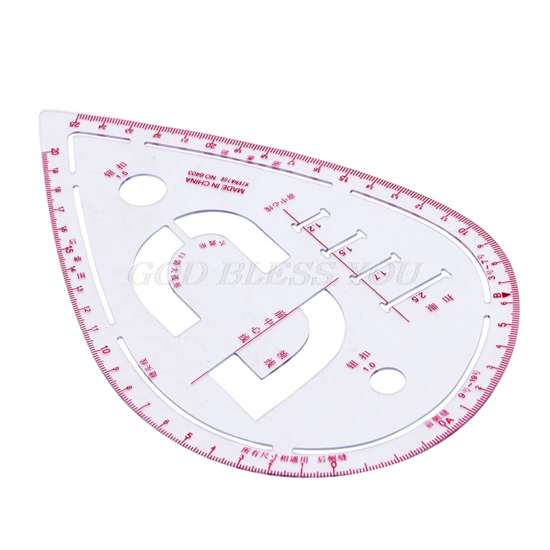 

Sleeve Curve Ruler Measure Plastic for Sewing Dressmaking Tailor Drawing Tool