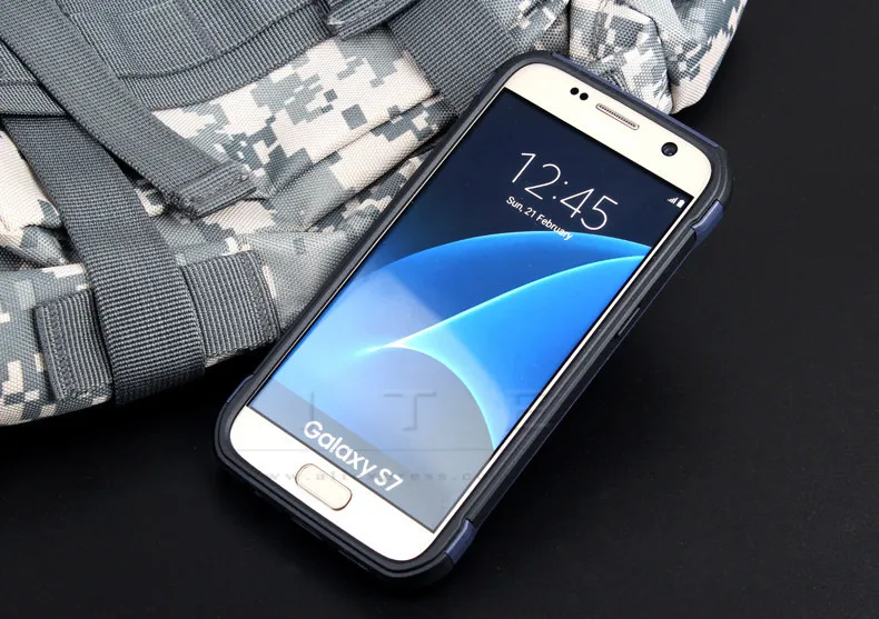 ITEUU армейский Камуфляжный жесткий чехол для samsung Galaxy S7 S7 Edge чехол s ударопрочный задний Чехол для samsung S7 S7 Edge