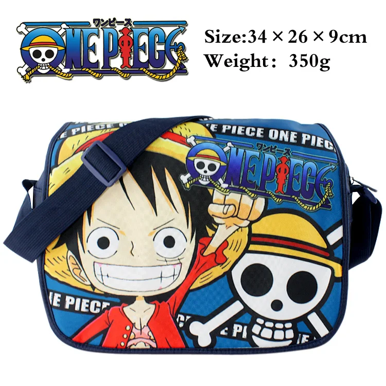 

Anime ONE PIECE polyester shoulder bag w/colorful printing of Monky D Luffy