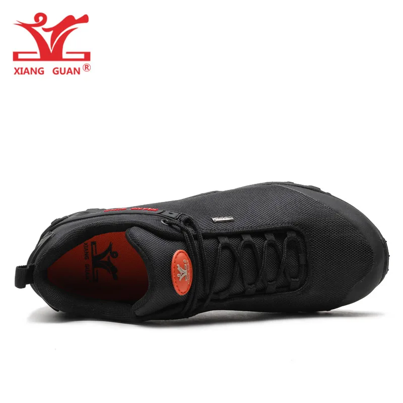 XIANG GUAN Men Hiking Shoes Women Trekking Boots Black Green Breathable Sport Climbing Mountain Camping Outdoor Walking Sneakers