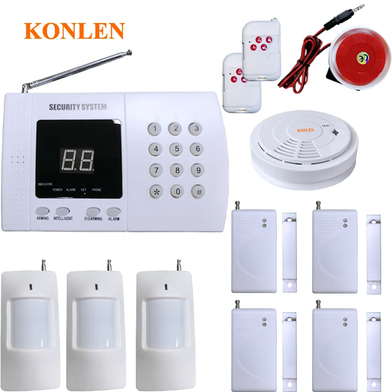 Konlen PSTN домашняя система охранной сигнализации Alarma автоматический циферблат