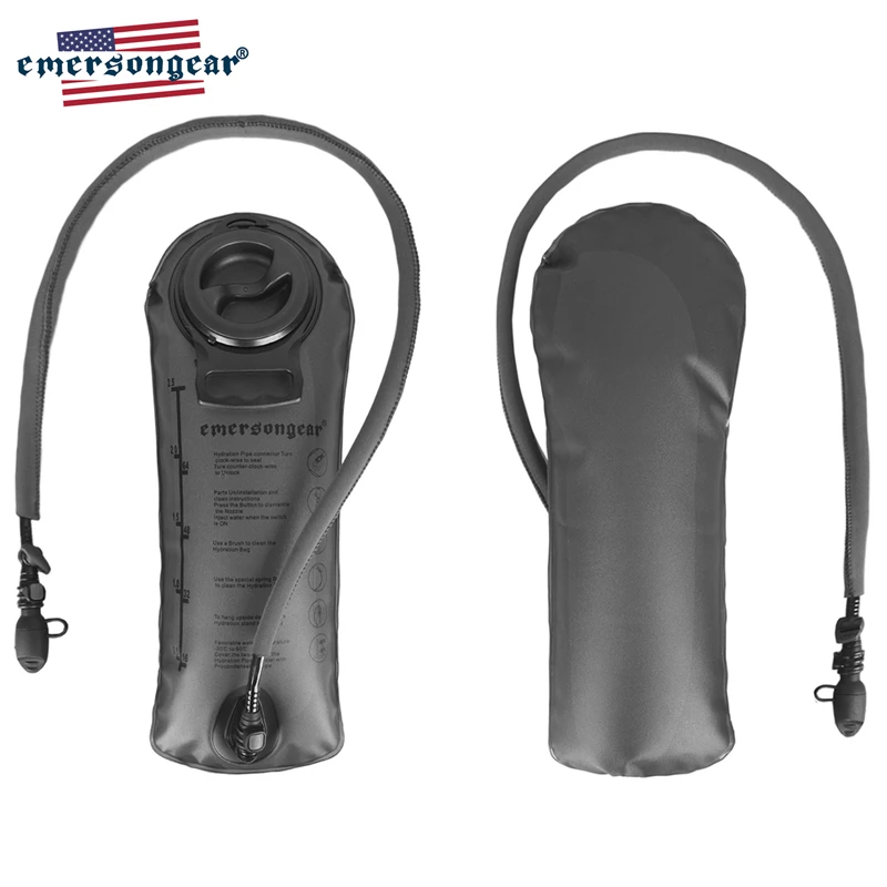 

emersongear Outdoor Tactical Water Bag TPU Safety 2.5L Cold Water Traveling Hiking Climbing Cycling Military Hydration System