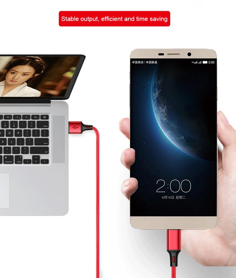 Usb type-C кабель 25 см 50 см 1 м 2 м 3 м Быстрая зарядка USB-C кабель для передачи данных для samsung Galaxy S9 S8 Plus type-c