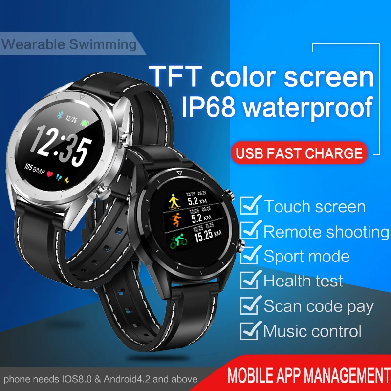 Bluetooth Android/IOS телефоны KSUN KSR901 4G водонепроницаемый GPS сенсорный экран Спорт